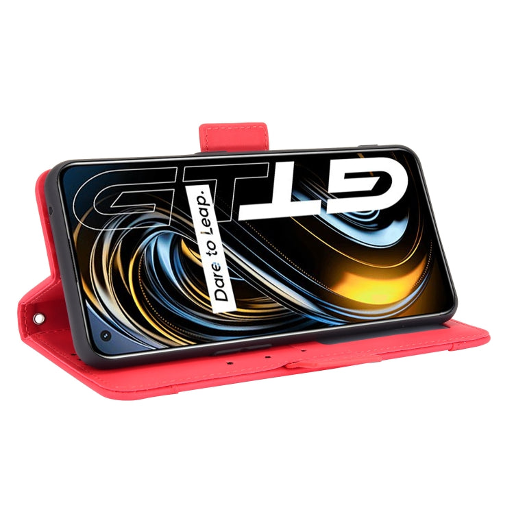 For OPPO Realme GT 5G Skin Feel Calf Pattern Horizontal Flip Leather Case with Holder & Card Slots & Photo Frame