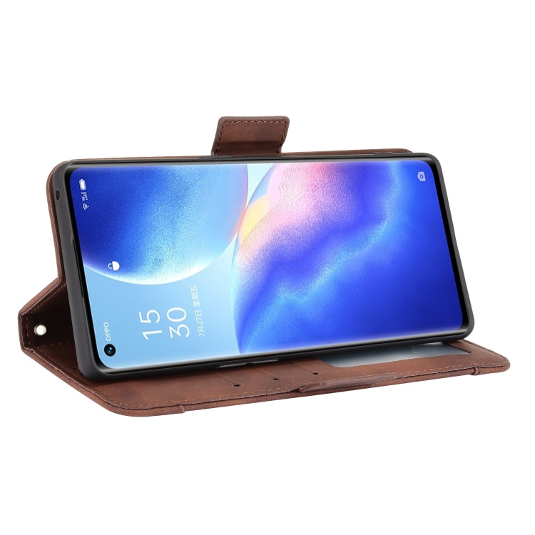 For OPPO Reno5 Pro+ 5G / Find X3 Neo Skin Feel Calf Pattern Horizontal Flip Leather Case with Holder & Card Slots & Photo Frame
