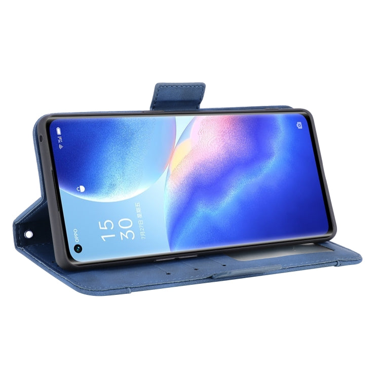For OPPO Reno5 Pro+ 5G / Find X3 Neo Skin Feel Calf Pattern Horizontal Flip Leather Case with Holder & Card Slots & Photo Frame