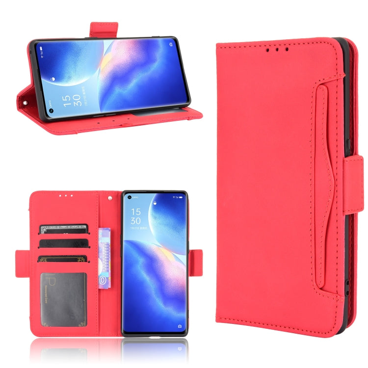 For OPPO Reno5 Pro+ 5G / Find X3 Neo Skin Feel Calf Pattern Horizontal Flip Leather Case with Holder & Card Slots & Photo Frame