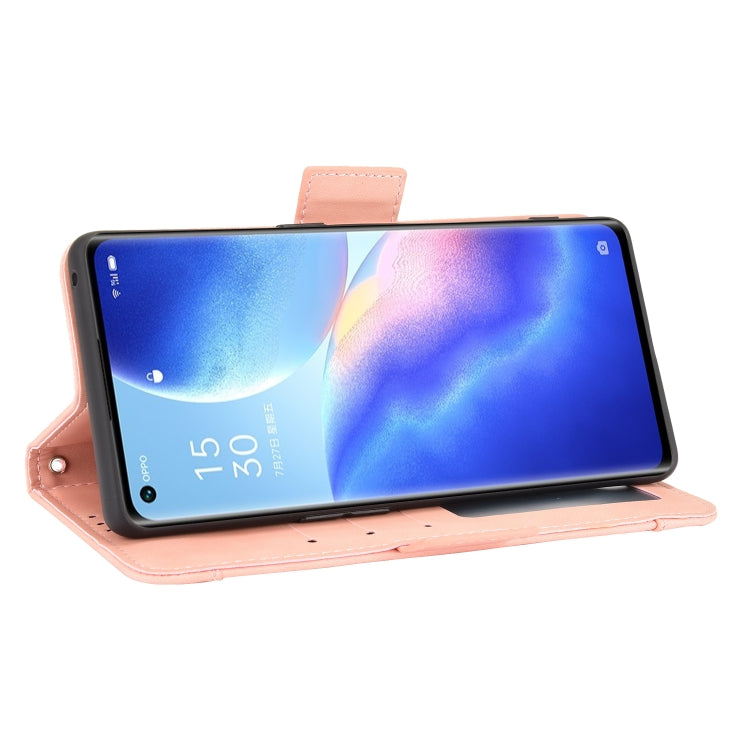 For OPPO Reno5 Pro+ 5G / Find X3 Neo Skin Feel Calf Pattern Horizontal Flip Leather Case with Holder & Card Slots & Photo Frame