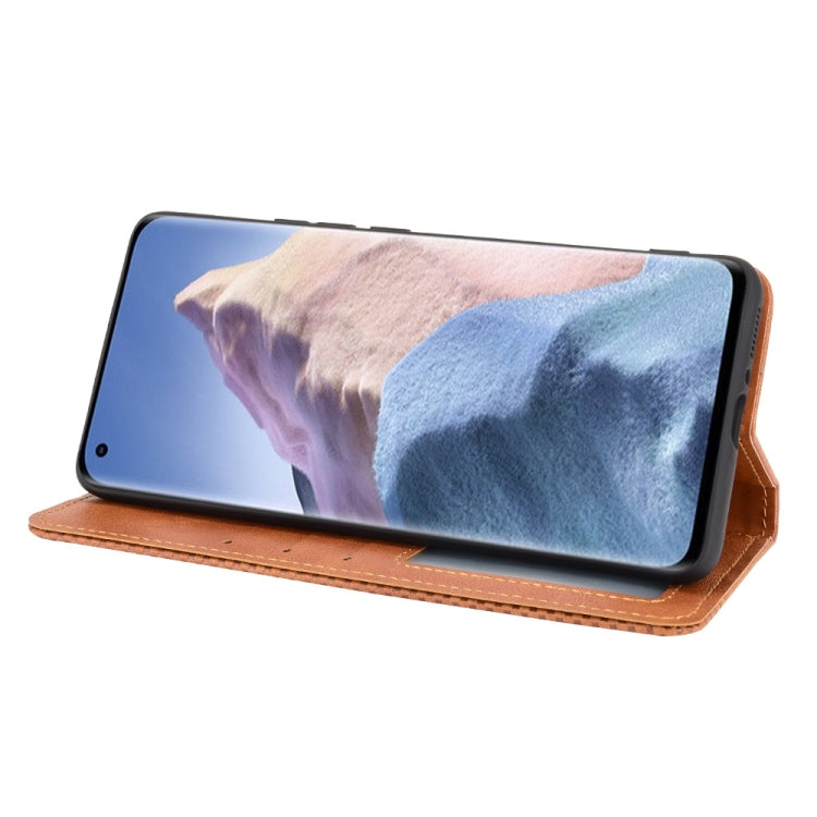 For Xiaomi Mi 11 Ultra Magnetic Buckle Retro Crazy Horse Texture Horizontal Flip Leather Case with Holder & Card Slots & Photo Frame