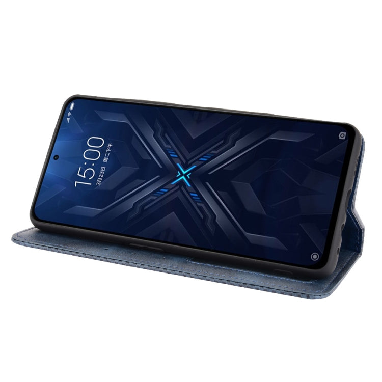 For Xiaomi Black Shark 4 / Black Shark 4 Pro Magnetic Buckle Retro Crazy Horse Texture Horizontal Flip Leather Case with Holder & Card Slots & Photo Frame