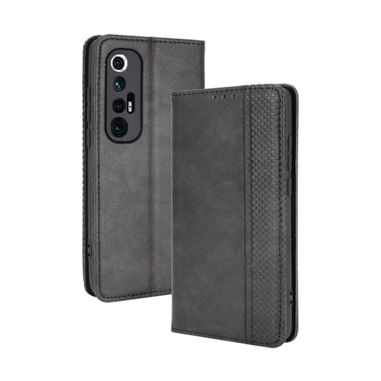 For Xiaomi Mi 10S Magnetic Buckle Retro Crazy Horse Texture Horizontal Flip Leather Case with Holder & Card Slots & Photo Frame
