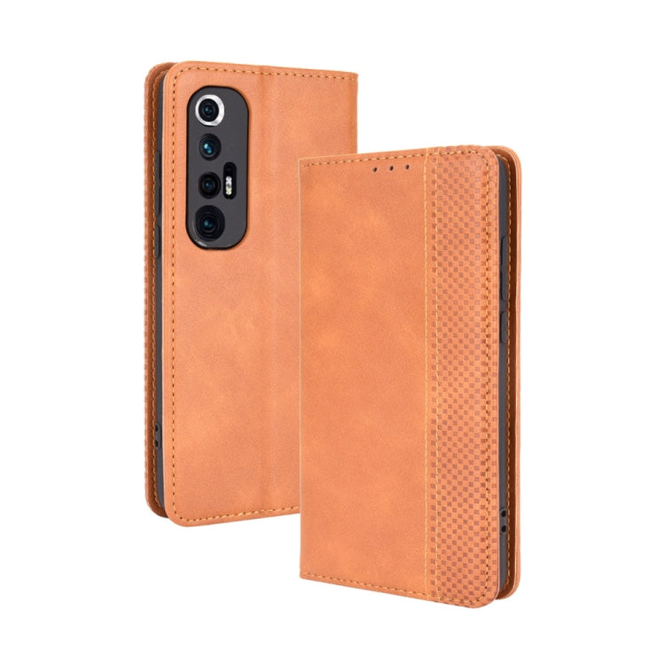 For Xiaomi Mi 10S Magnetic Buckle Retro Crazy Horse Texture Horizontal Flip Leather Case with Holder & Card Slots & Photo Frame