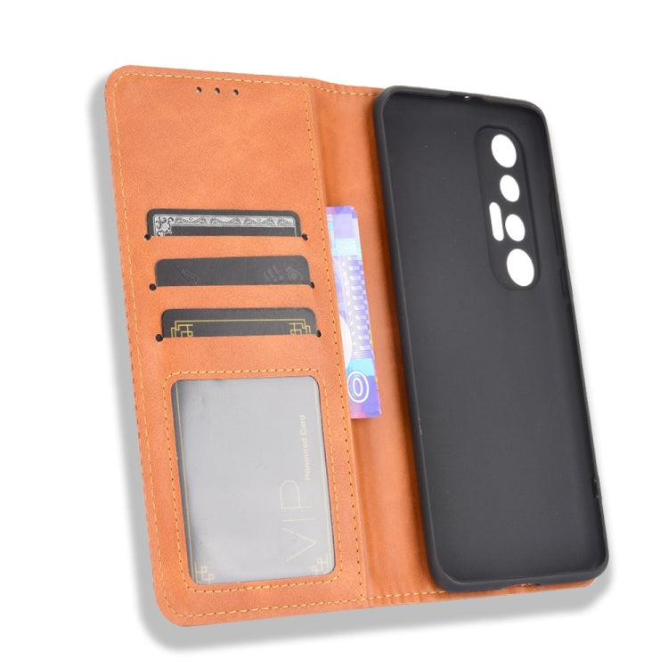 For Xiaomi Mi 10S Magnetic Buckle Retro Crazy Horse Texture Horizontal Flip Leather Case with Holder & Card Slots & Photo Frame