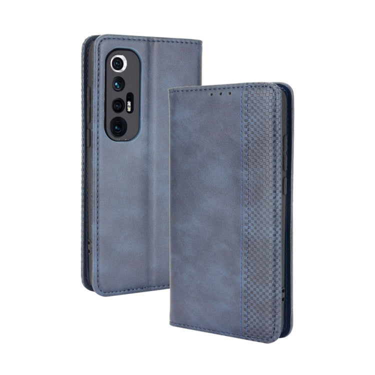 For Xiaomi Mi 10S Magnetic Buckle Retro Crazy Horse Texture Horizontal Flip Leather Case with Holder & Card Slots & Photo Frame
