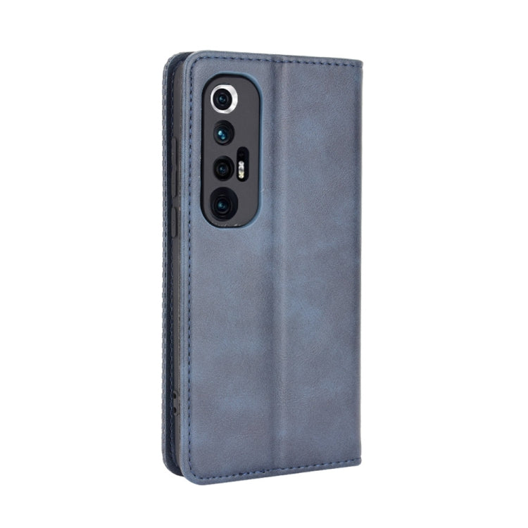 For Xiaomi Mi 10S Magnetic Buckle Retro Crazy Horse Texture Horizontal Flip Leather Case with Holder & Card Slots & Photo Frame