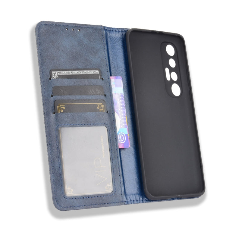 For Xiaomi Mi 10S Magnetic Buckle Retro Crazy Horse Texture Horizontal Flip Leather Case with Holder & Card Slots & Photo Frame