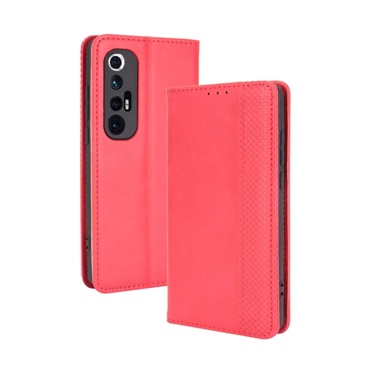 For Xiaomi Mi 10S Magnetic Buckle Retro Crazy Horse Texture Horizontal Flip Leather Case with Holder & Card Slots & Photo Frame