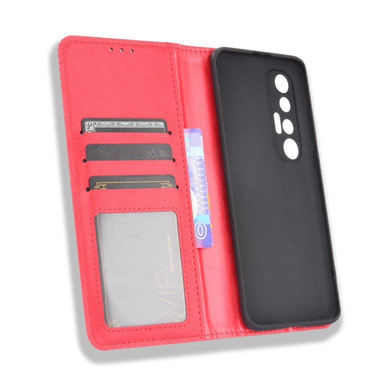 For Xiaomi Mi 10S Magnetic Buckle Retro Crazy Horse Texture Horizontal Flip Leather Case with Holder & Card Slots & Photo Frame