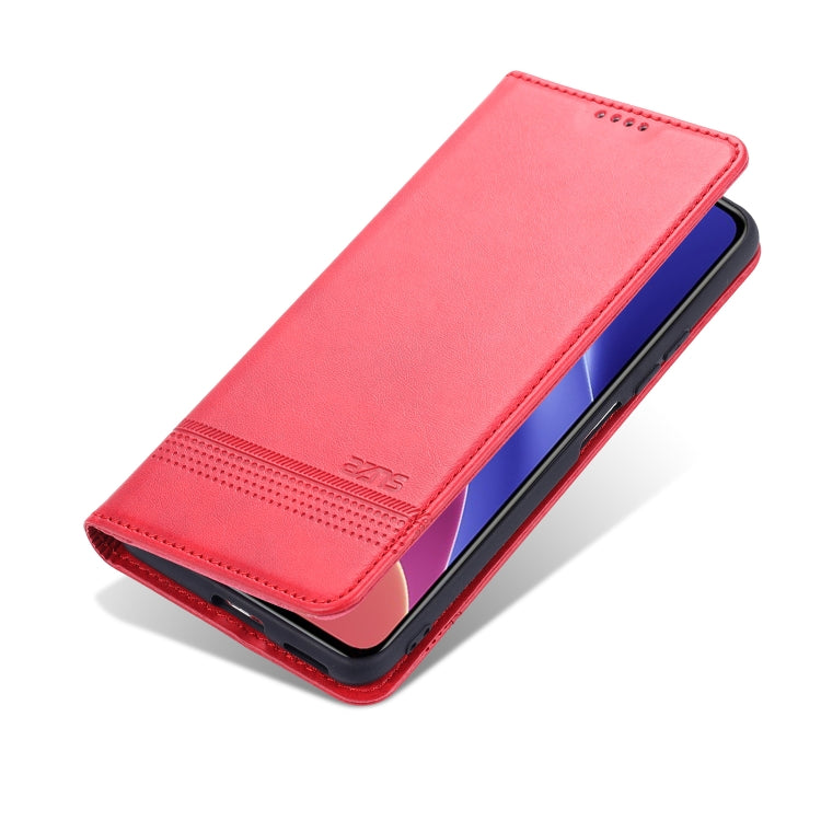 For Xiaomi Redmi K40 AZNS Magnetic Calf Texture Horizontal Flip Leather Case with Card Slots & Holder & Wallet
