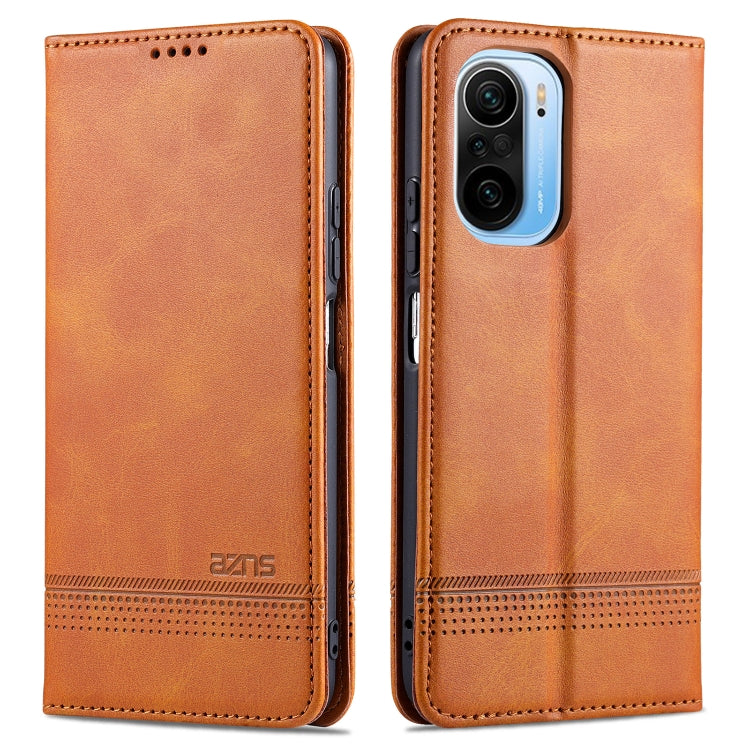 For Xiaomi Redmi K40 Pro AZNS Magnetic Calf Texture Horizontal Flip Leather Case with Card Slots & Holder & Wallet