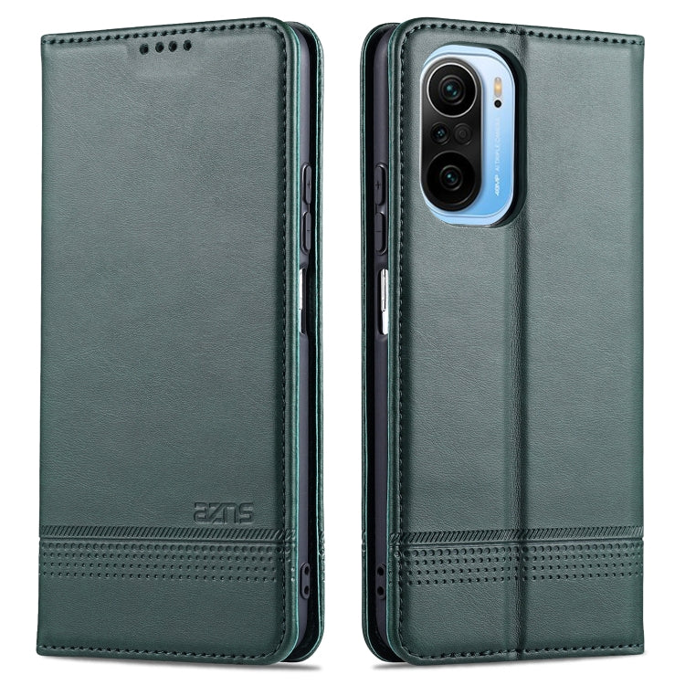 For Xiaomi Redmi K40 Pro AZNS Magnetic Calf Texture Horizontal Flip Leather Case with Card Slots & Holder & Wallet
