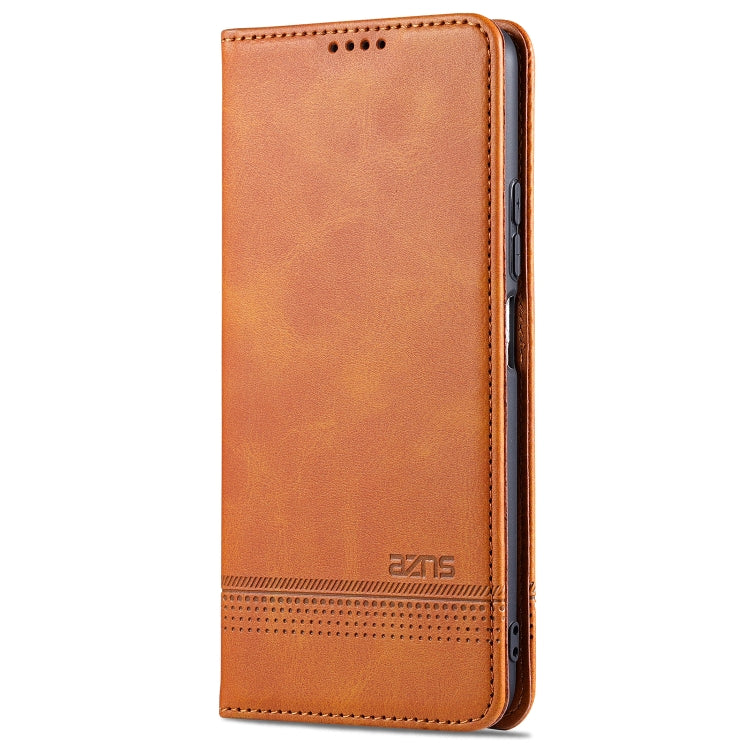 For Xiaomi Poco F3 AZNS Magnetic Calf Texture Horizontal Flip Leather Case with Card Slots & Holder & Wallet