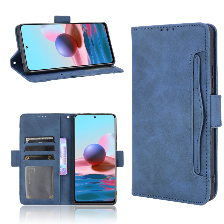 For Xiaomi Redmi Note 10 Pro / Note 10 Pro Max Skin Feel Calf Pattern Horizontal Flip Leather Case with Holder & Card Slots & Photo Frame