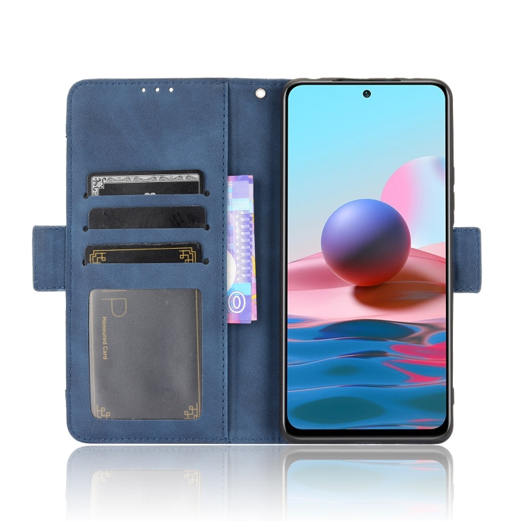 For Xiaomi Redmi Note 10 Pro / Note 10 Pro Max Skin Feel Calf Pattern Horizontal Flip Leather Case with Holder & Card Slots & Photo Frame