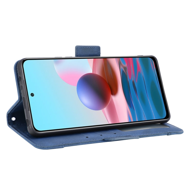 For Xiaomi Redmi Note 10 Pro / Note 10 Pro Max Skin Feel Calf Pattern Horizontal Flip Leather Case with Holder & Card Slots & Photo Frame