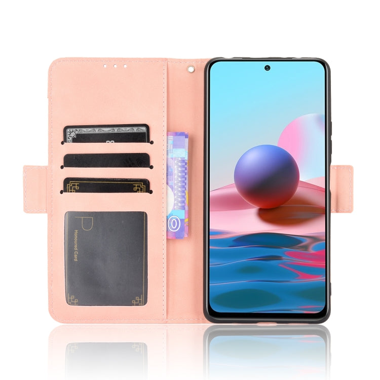 For Xiaomi Redmi Note 10 Pro / Note 10 Pro Max Skin Feel Calf Pattern Horizontal Flip Leather Case with Holder & Card Slots & Photo Frame