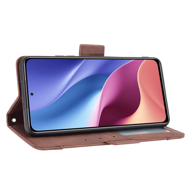 For Xiaomi Mi 11i Skin Feel Calf Pattern Horizontal Flip Leather Case with Holder & Card Slots & Photo Frame