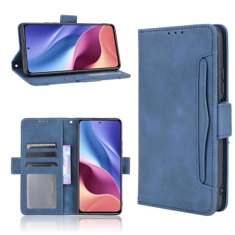 For Xiaomi Mi 11i Skin Feel Calf Pattern Horizontal Flip Leather Case with Holder & Card Slots & Photo Frame