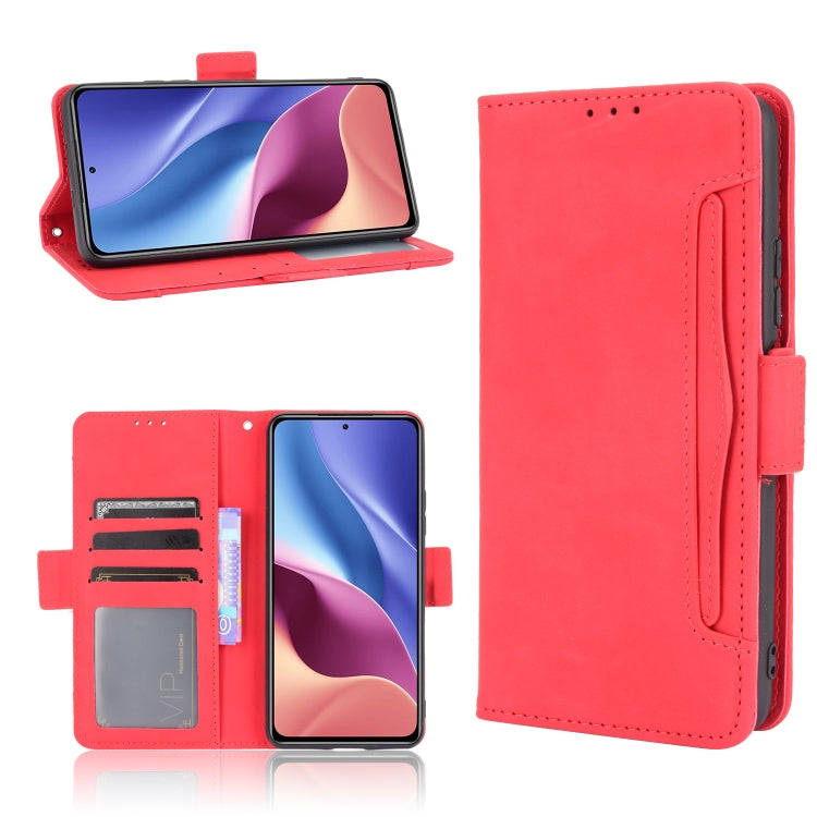 For Xiaomi Mi 11i Skin Feel Calf Pattern Horizontal Flip Leather Case with Holder & Card Slots & Photo Frame