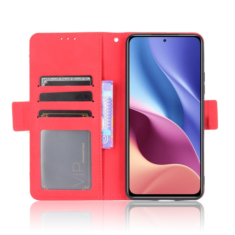 For Xiaomi Mi 11i Skin Feel Calf Pattern Horizontal Flip Leather Case with Holder & Card Slots & Photo Frame