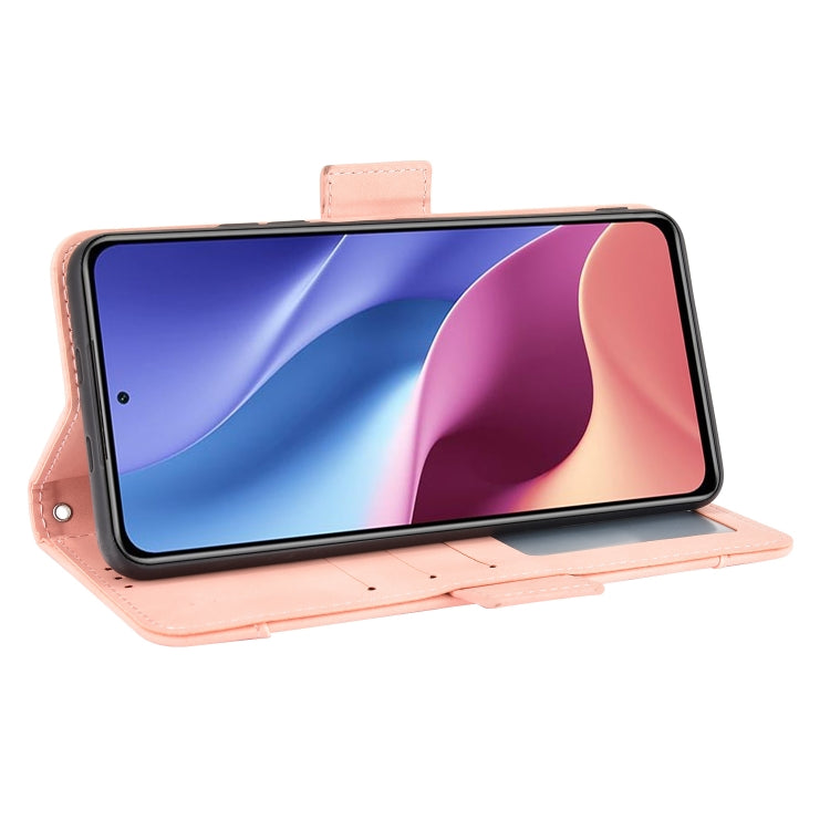 For Xiaomi Mi 11i Skin Feel Calf Pattern Horizontal Flip Leather Case with Holder & Card Slots & Photo Frame