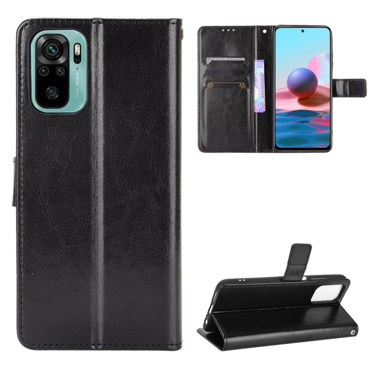 For Xiaomi Redmi Note 10 4G / Note 10S Retro Crazy Horse Texture Horizontal Flip Leather Case with Holder & Card Slots & Photo Frame