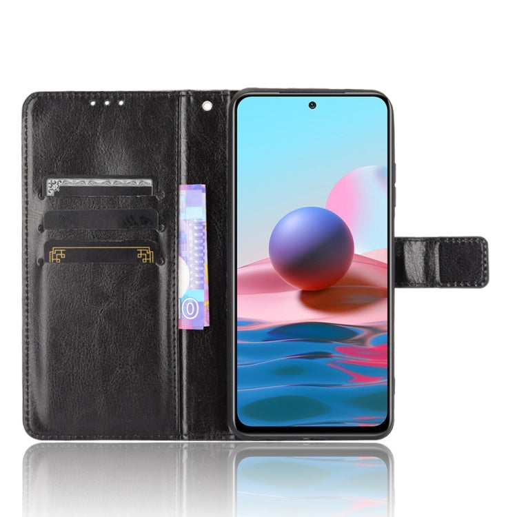 For Xiaomi Redmi Note 10 4G / Note 10S Retro Crazy Horse Texture Horizontal Flip Leather Case with Holder & Card Slots & Photo Frame
