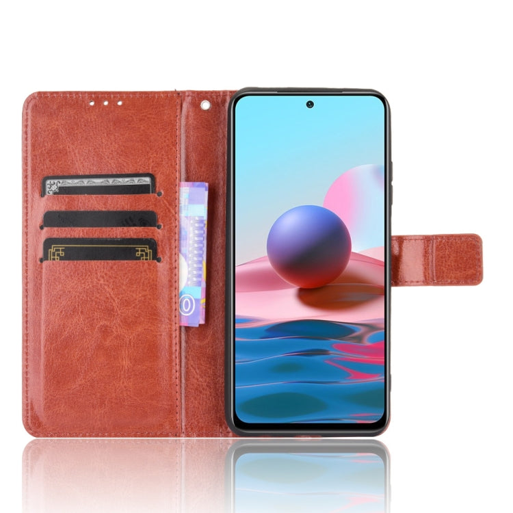 For Xiaomi Redmi Note 10 4G / Note 10S Retro Crazy Horse Texture Horizontal Flip Leather Case with Holder & Card Slots & Photo Frame