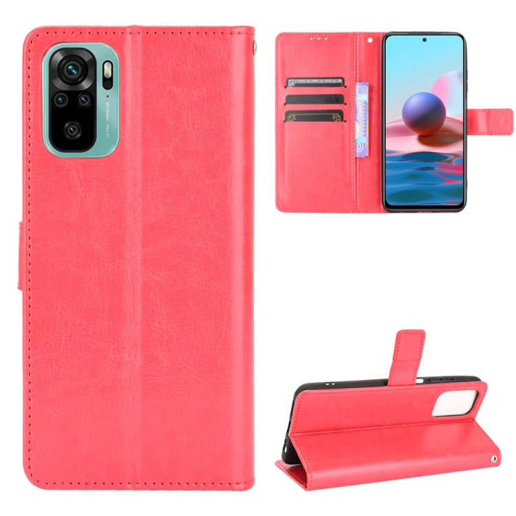 For Xiaomi Redmi Note 10 4G / Note 10S Retro Crazy Horse Texture Horizontal Flip Leather Case with Holder & Card Slots & Photo Frame