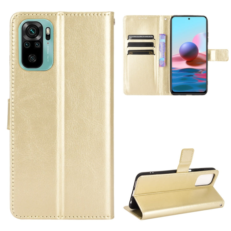 For Xiaomi Redmi Note 10 4G / Note 10S Retro Crazy Horse Texture Horizontal Flip Leather Case with Holder & Card Slots & Photo Frame