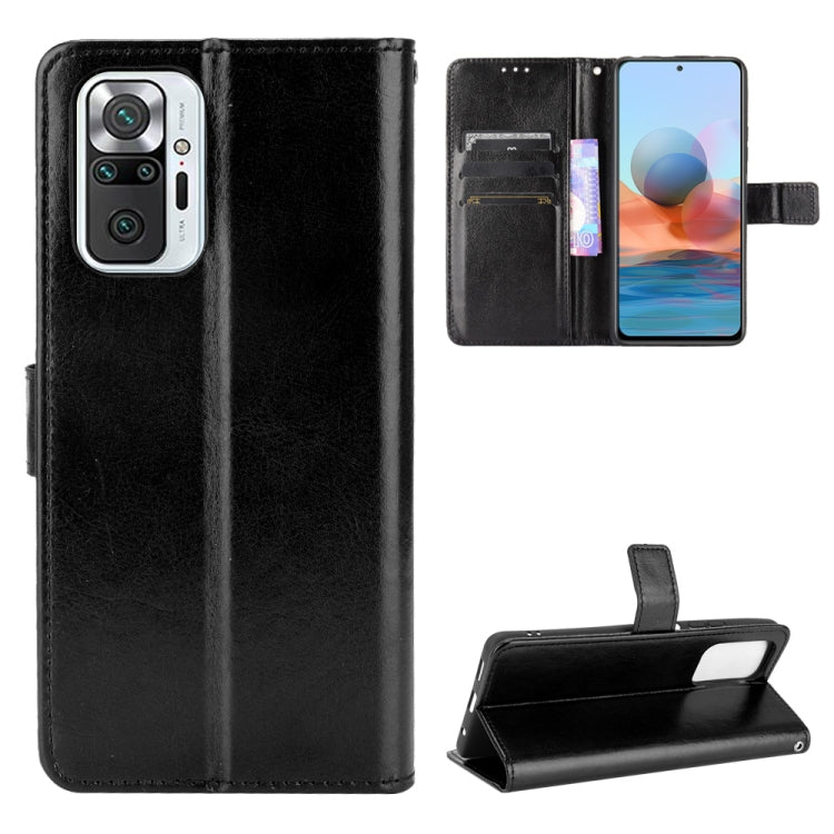 For Xiaomi Redmi Note 10 Pro / Note 10 Pro Max Retro Crazy Horse Texture Horizontal Flip Leather Case with Holder & Card Slots & Photo Frame