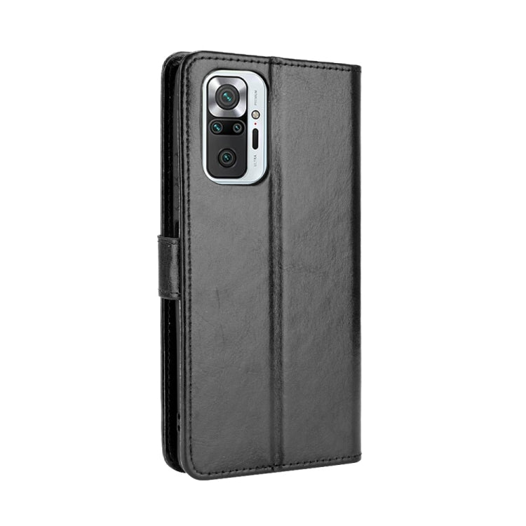 For Xiaomi Redmi Note 10 Pro / Note 10 Pro Max Retro Crazy Horse Texture Horizontal Flip Leather Case with Holder & Card Slots & Photo Frame