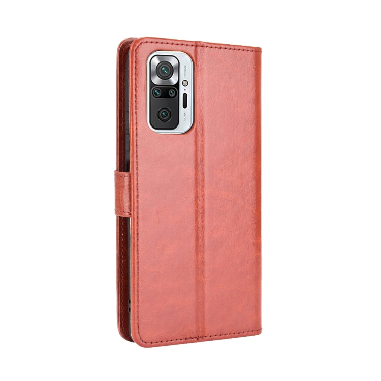 For Xiaomi Redmi Note 10 Pro / Note 10 Pro Max Retro Crazy Horse Texture Horizontal Flip Leather Case with Holder & Card Slots & Photo Frame