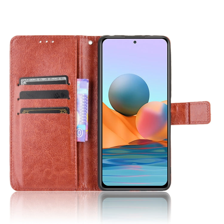 For Xiaomi Redmi Note 10 Pro / Note 10 Pro Max Retro Crazy Horse Texture Horizontal Flip Leather Case with Holder & Card Slots & Photo Frame