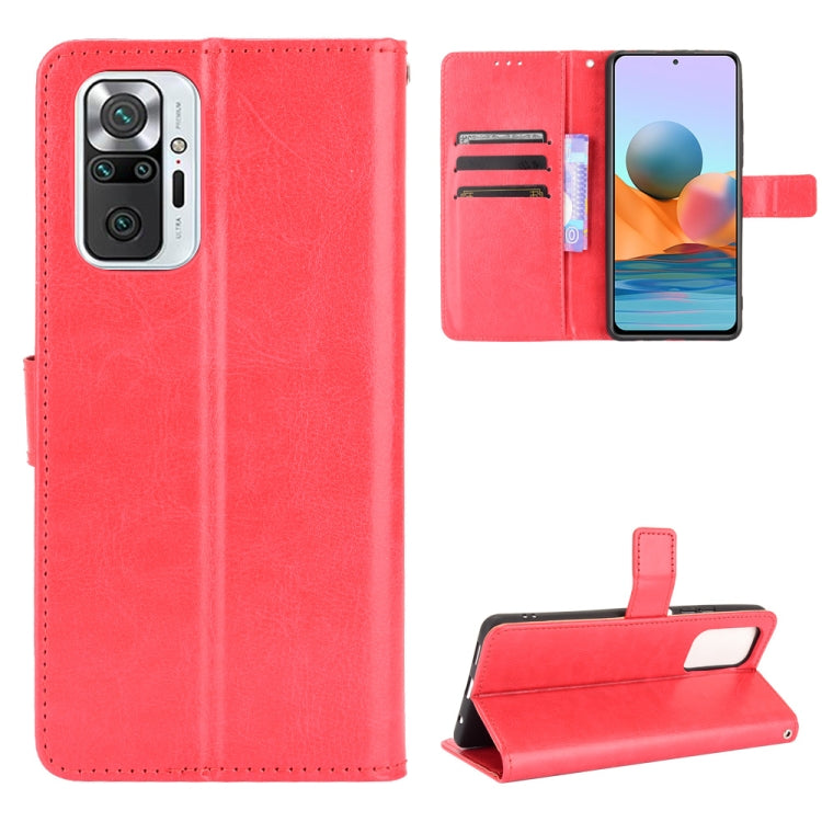 For Xiaomi Redmi Note 10 Pro / Note 10 Pro Max Retro Crazy Horse Texture Horizontal Flip Leather Case with Holder & Card Slots & Photo Frame