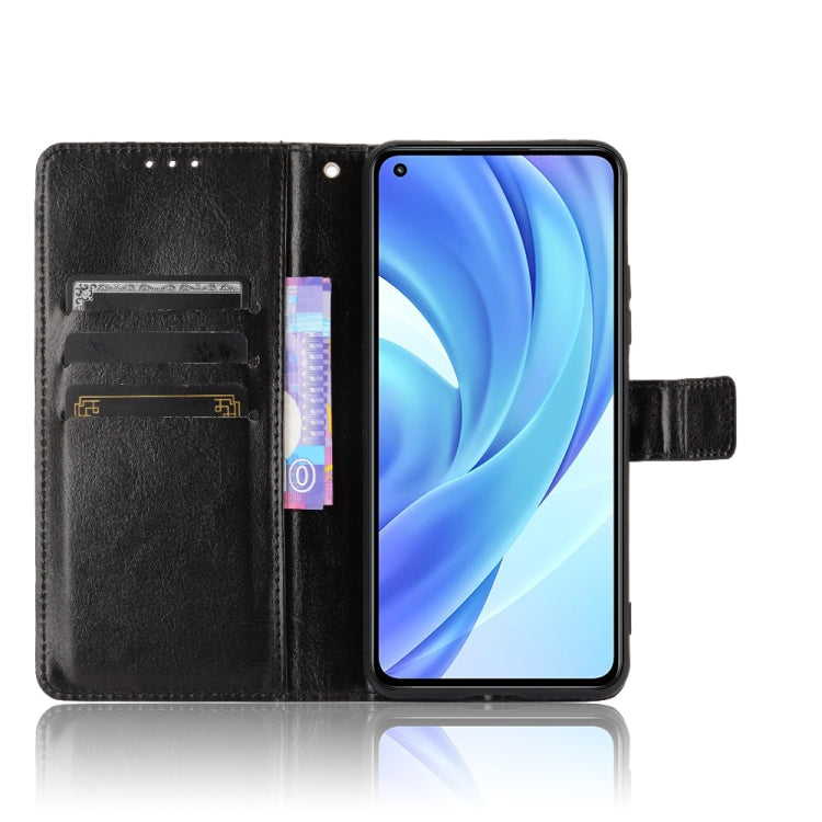 For Xiaomi Mi 11 Lite 4G Retro Crazy Horse Texture Horizontal Flip Leather Case with Holder & Card Slots & Photo Frame