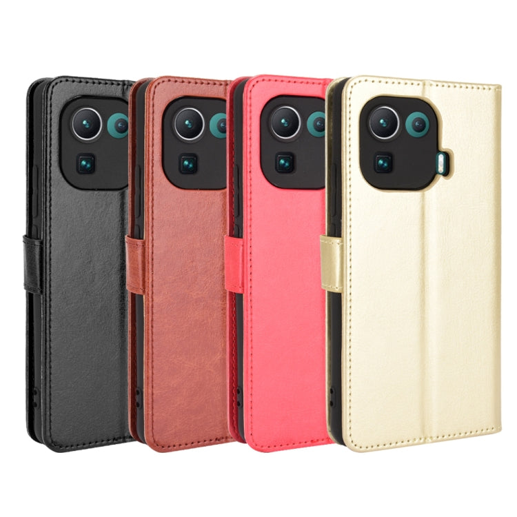 For Xiaomi Mi 11 Pro Retro Crazy Horse Texture Horizontal Flip Leather Case with Holder & Card Slots & Photo Frame