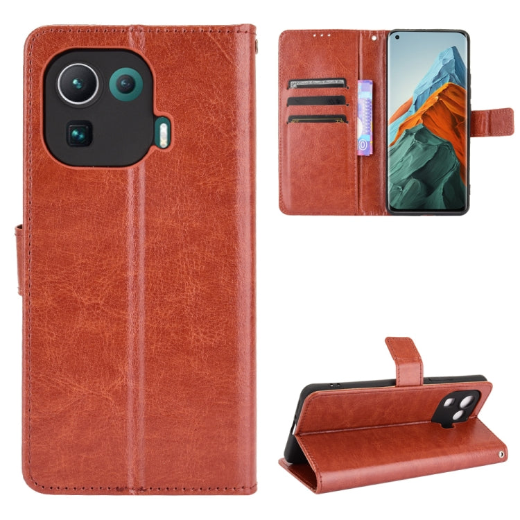 For Xiaomi Mi 11 Pro Retro Crazy Horse Texture Horizontal Flip Leather Case with Holder & Card Slots & Photo Frame