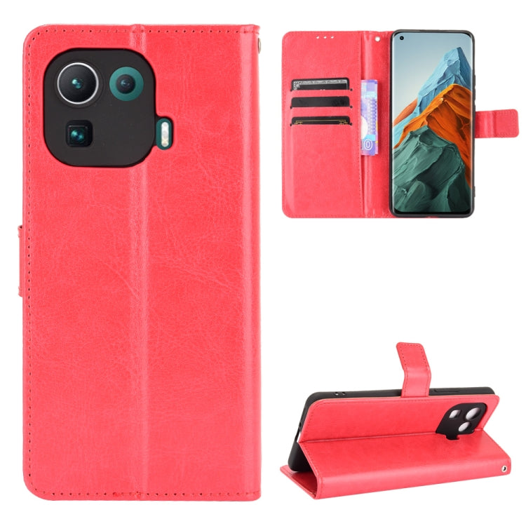 For Xiaomi Mi 11 Pro Retro Crazy Horse Texture Horizontal Flip Leather Case with Holder & Card Slots & Photo Frame