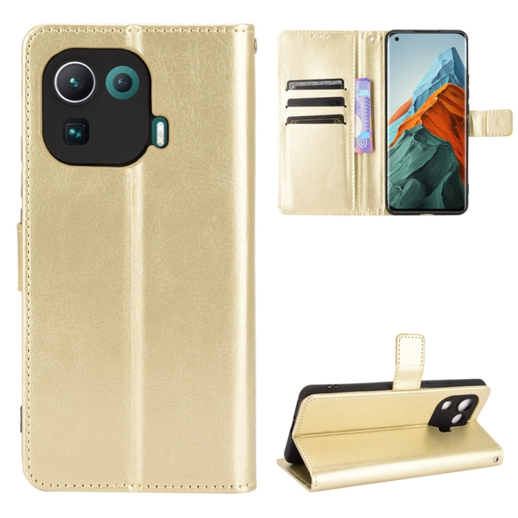 For Xiaomi Mi 11 Pro Retro Crazy Horse Texture Horizontal Flip Leather Case with Holder & Card Slots & Photo Frame