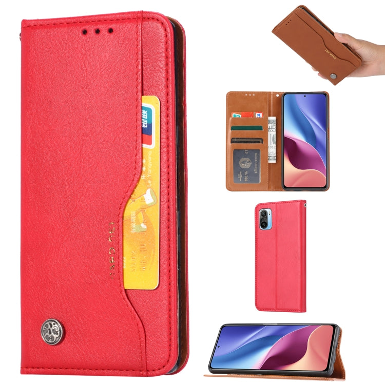 For Xiaomi Redmi K40 / K40 Pro Knead Skin Texture Horizontal Flip Leather Case with Photo Frame & Holder & Card Slots & Wallet
