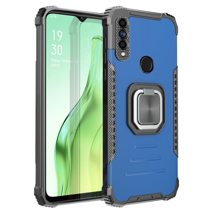 For OPPO A31 / A8 Fierce Warrior Series Armor All-inclusive Shockproof Aluminum Alloy + TPU Protective Case with Ring Holder