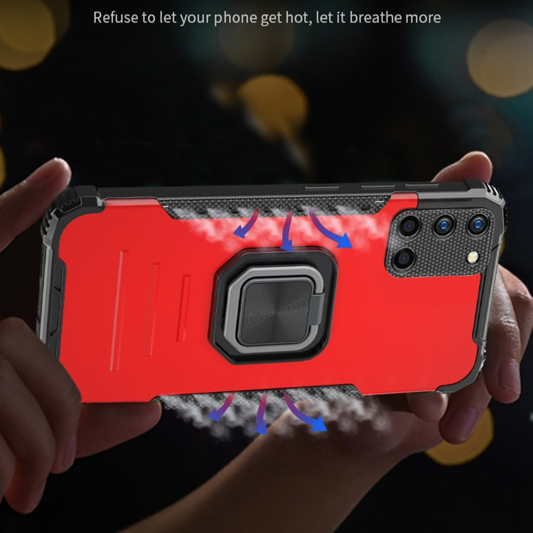 For OPPO Realme 6 Fierce Warrior Series Armor All-inclusive Shockproof Aluminum Alloy + TPU Protective Case with Ring Holder