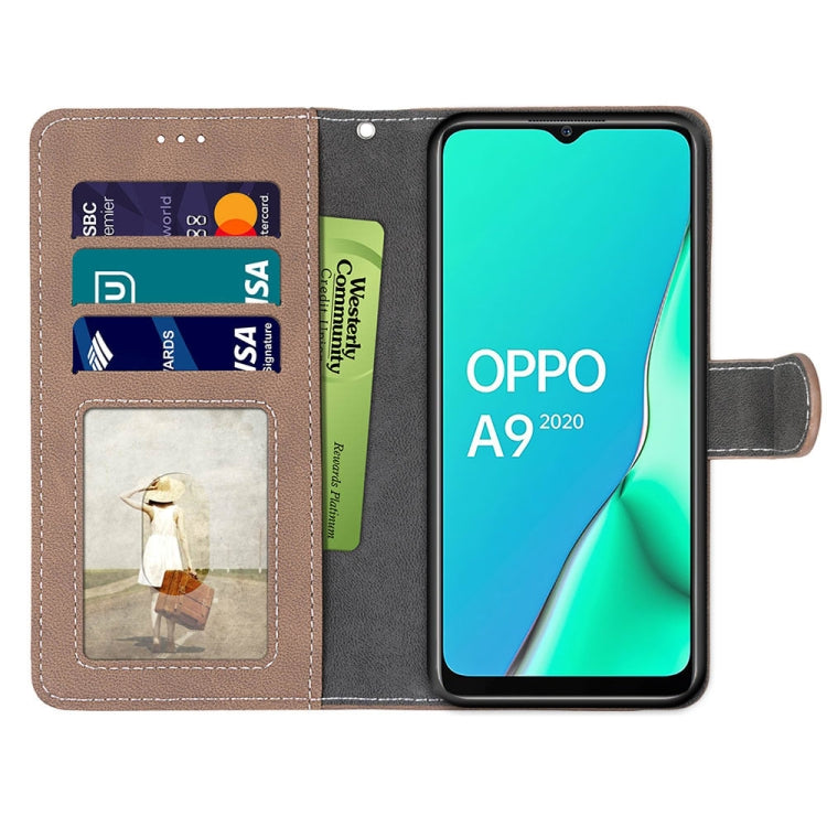 For OPPO A9 (2020) / A5 (2020) / A11X / A11 Retro Frosted Horizontal Flip PU Leather Case with Holder & Card Slots & Wallet & Photo Frame
