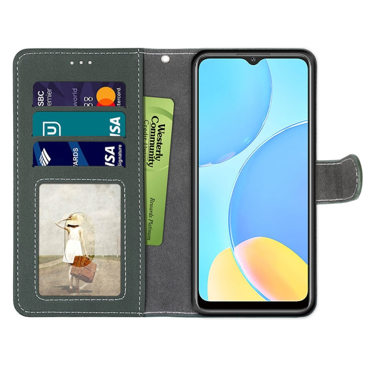 For OPPO A15 / A15s Retro Frosted Horizontal Flip PU Leather Case with Holder & Card Slots & Wallet & Photo Frame