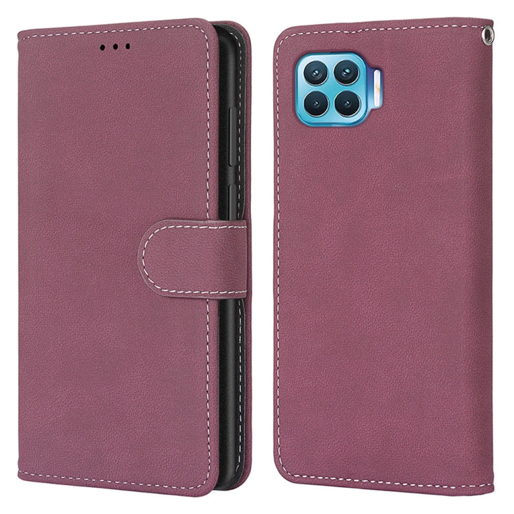 For OPPO F17 Pro / A93 4G / Reno4 Lite / Reno4 F Retro Frosted Horizontal Flip PU Leather Case with Holder & Card Slots & Wallet & Photo Frame