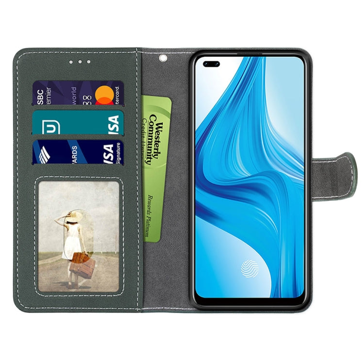 For OPPO F17 Pro / A93 4G / Reno4 Lite / Reno4 F Retro Frosted Horizontal Flip PU Leather Case with Holder & Card Slots & Wallet & Photo Frame